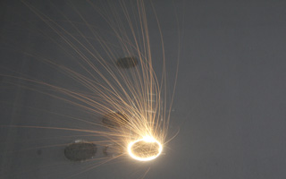 Peças circulares fundidas com laser