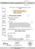 Product quality statement:  Certificate - Renishaw GmbH Q-02352-21-1 ISO 9001:2015