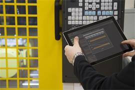 Reporter on a Windows® tablet with a Fanuc control